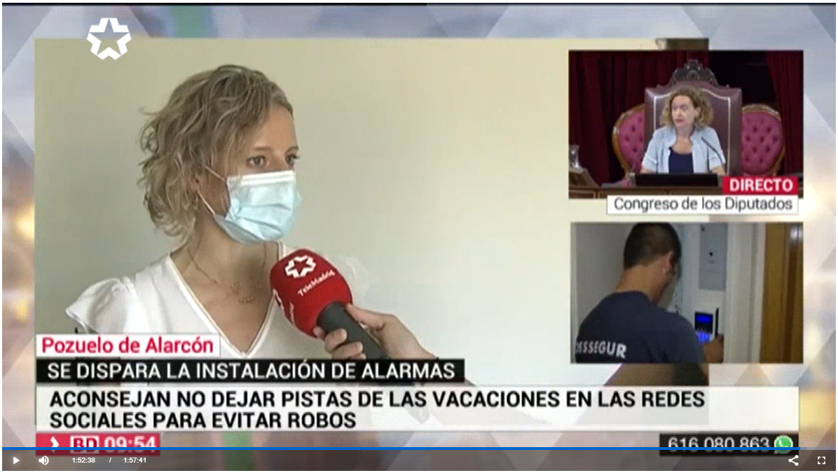 Captura de la Emisión en TeleMadrid